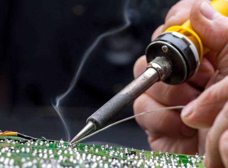 Hand soldering 